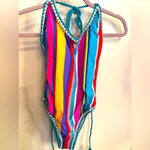 New! Nanette Lepore Striped One-Piece